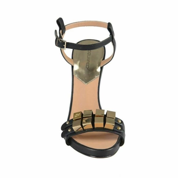 Dsquared Women's Black Ankle Strap Sandals Shoes - Picture 5 of 7